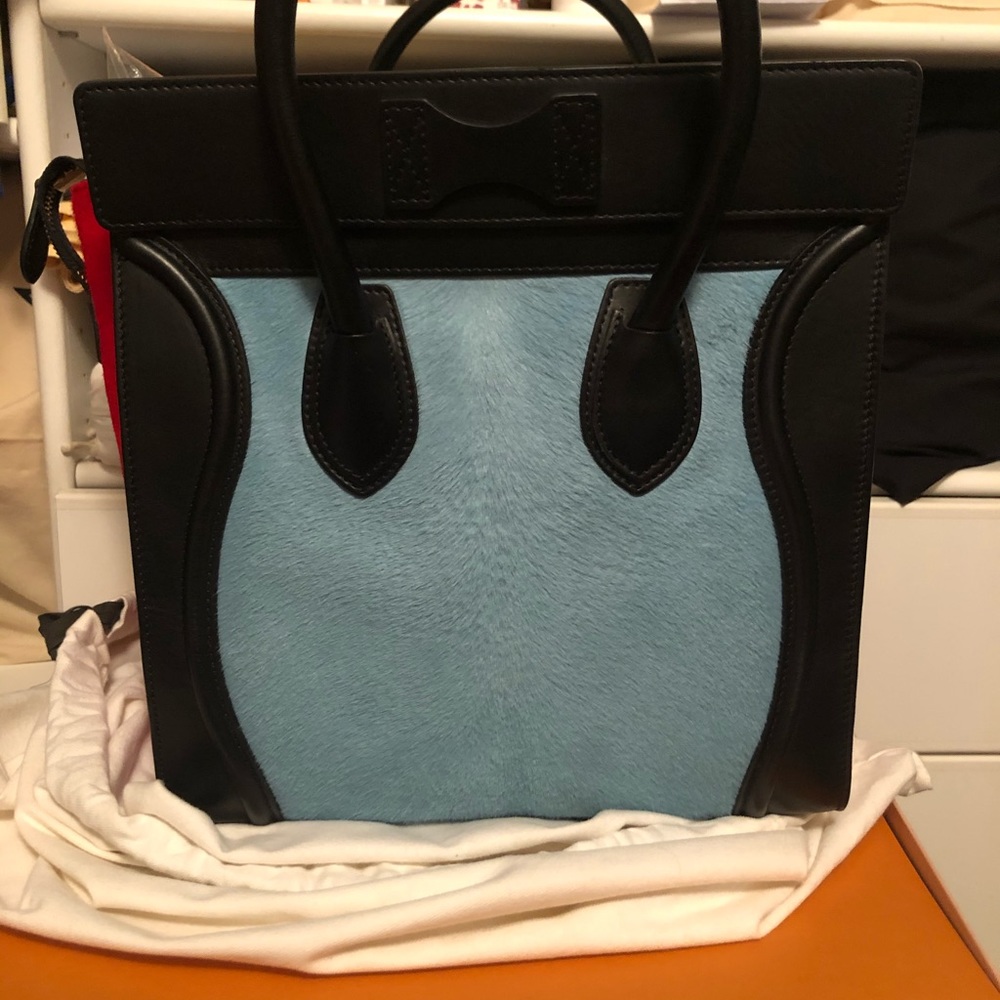 🌺✨Celine Pony Hair Tricolor Luggage Bag✨🌺 - Picture 4 of 9